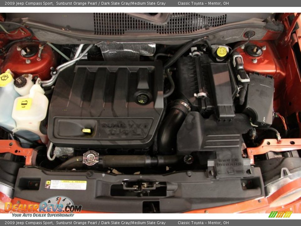 2009 Jeep Compass Sport Sunburst Orange Pearl / Dark Slate Gray/Medium Slate Gray Photo #14