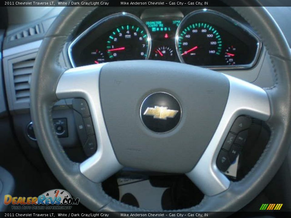 2011 Chevrolet Traverse LT White / Dark Gray/Light Gray Photo #22