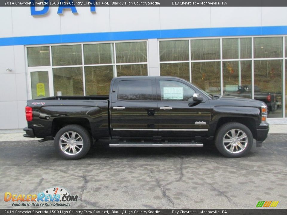 2014 Chevrolet Silverado 1500 High Country Crew Cab 4x4 Black / High Country Saddle Photo #2