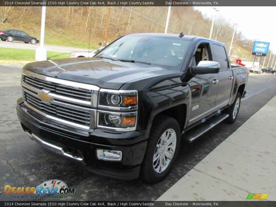 2014 Chevrolet Silverado 1500 High Country Crew Cab 4x4 Black / High Country Saddle Photo #7