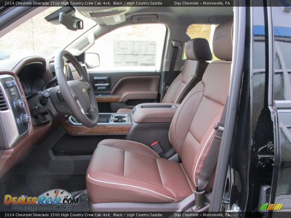 Front Seat of 2014 Chevrolet Silverado 1500 High Country Crew Cab 4x4 Photo #11