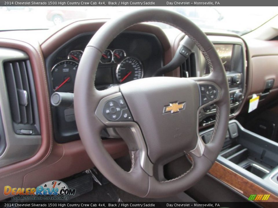 2014 Chevrolet Silverado 1500 High Country Crew Cab 4x4 Steering Wheel Photo #13
