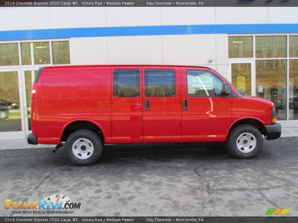 2014 Chevrolet Express 2500 Cargo WT Victory Red / Medium Pewter Photo #2