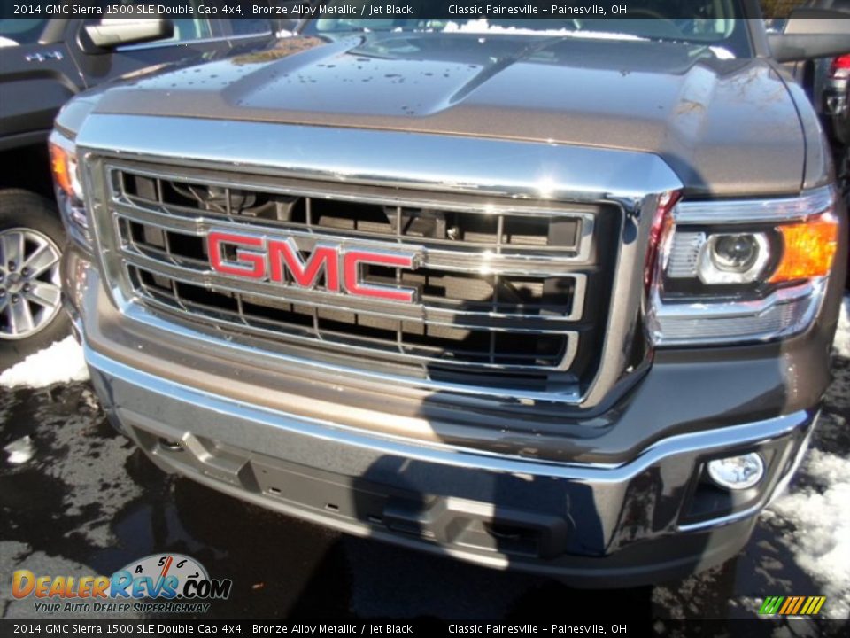 2014 GMC Sierra 1500 SLE Double Cab 4x4 Bronze Alloy Metallic / Jet Black Photo #2