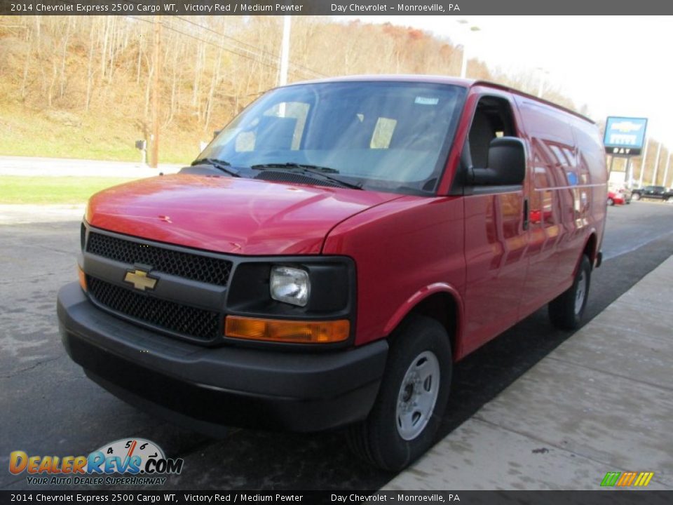 2014 Chevrolet Express 2500 Cargo WT Victory Red / Medium Pewter Photo #7