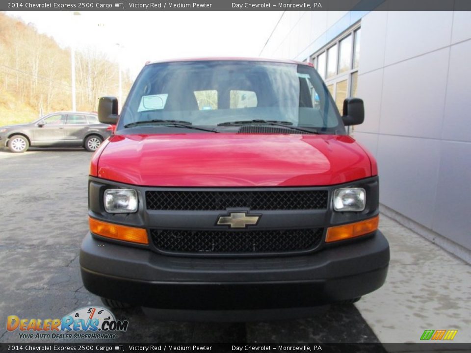 2014 Chevrolet Express 2500 Cargo WT Victory Red / Medium Pewter Photo #8