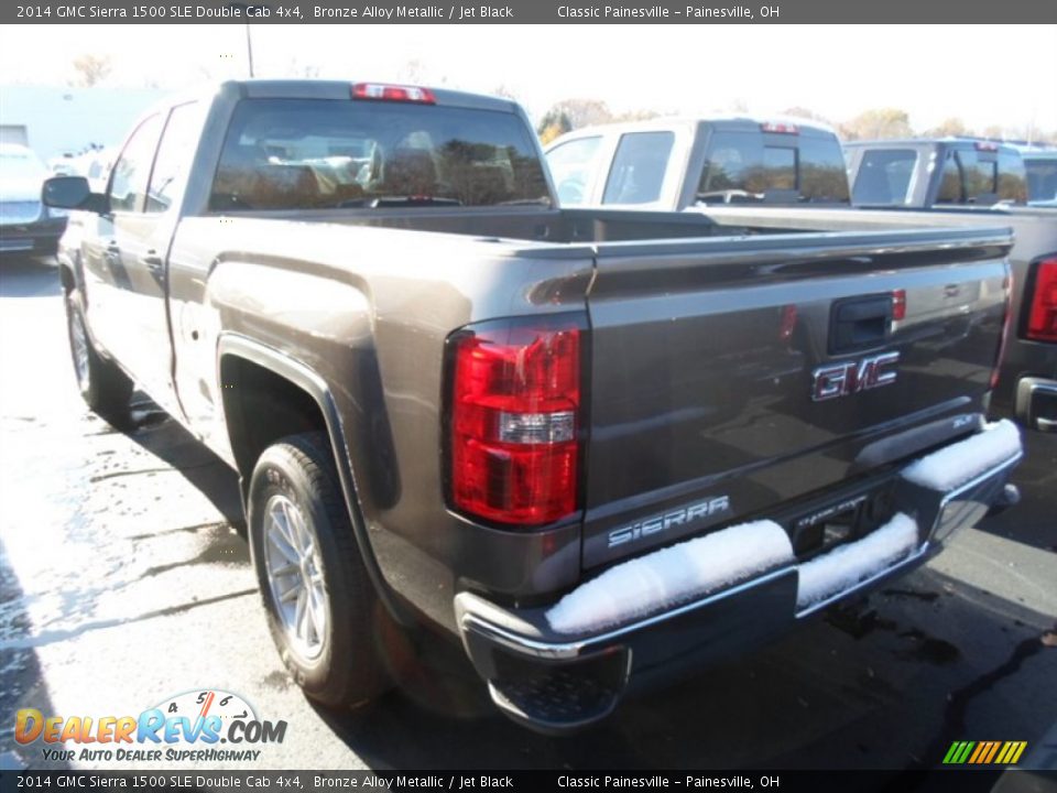 2014 GMC Sierra 1500 SLE Double Cab 4x4 Bronze Alloy Metallic / Jet Black Photo #6