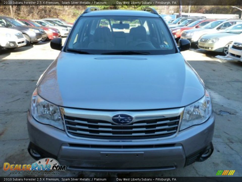 2010 Subaru Forester 2.5 X Premium Spark Silver Metallic / Platinum Photo #7