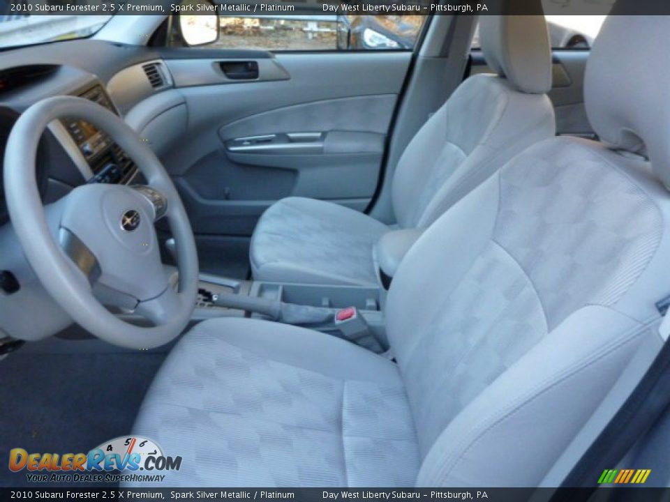 2010 Subaru Forester 2.5 X Premium Spark Silver Metallic / Platinum Photo #10