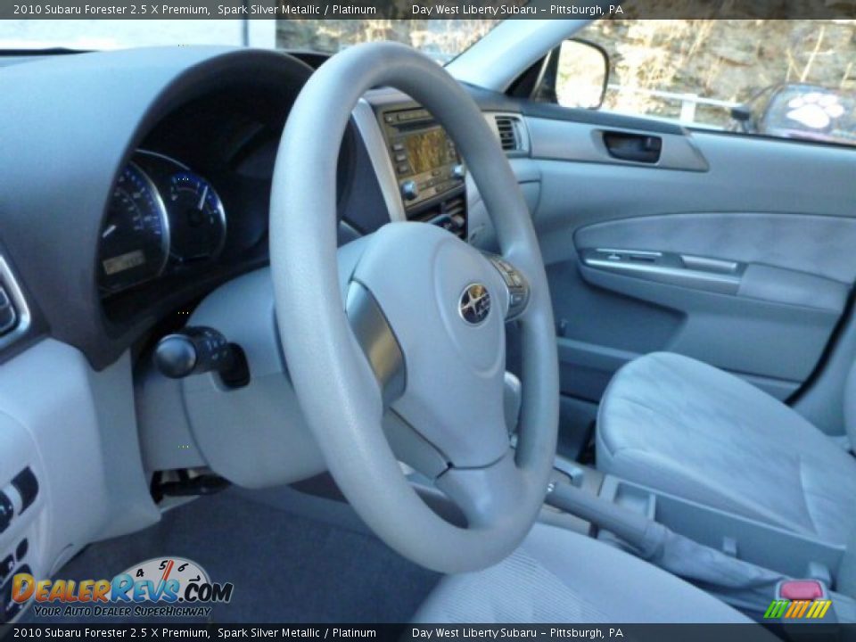 2010 Subaru Forester 2.5 X Premium Spark Silver Metallic / Platinum Photo #15