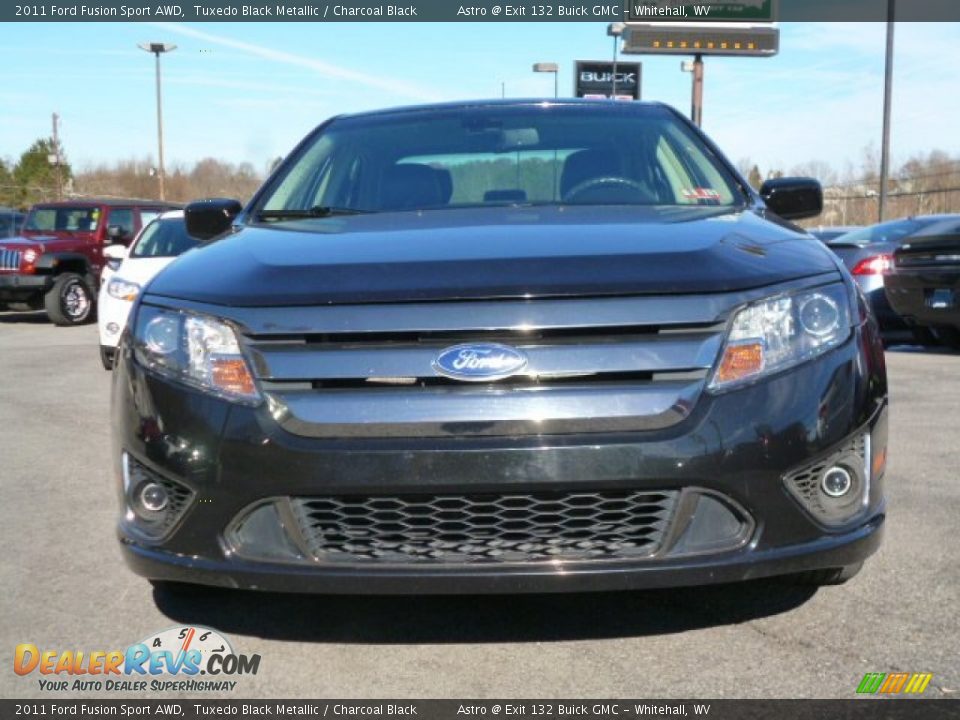 2011 Ford Fusion Sport AWD Tuxedo Black Metallic / Charcoal Black Photo #2