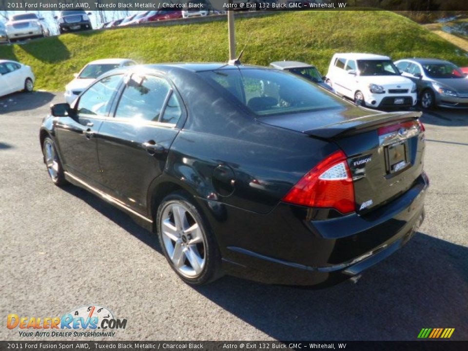2011 Ford Fusion Sport AWD Tuxedo Black Metallic / Charcoal Black Photo #5