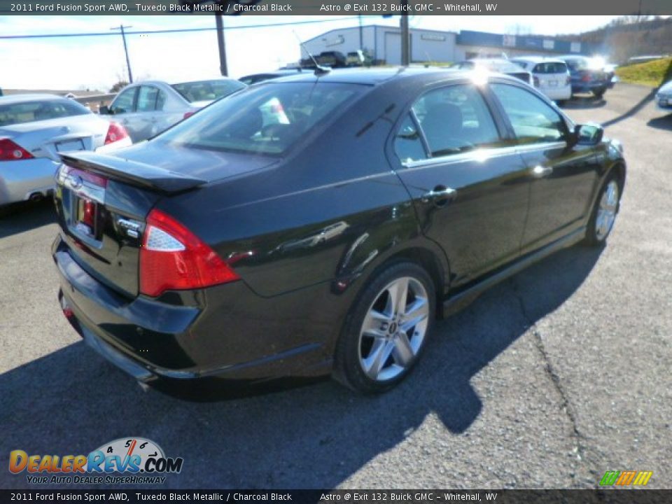 2011 Ford Fusion Sport AWD Tuxedo Black Metallic / Charcoal Black Photo #6