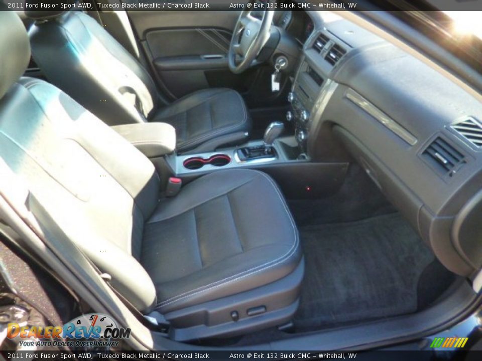 2011 Ford Fusion Sport AWD Tuxedo Black Metallic / Charcoal Black Photo #9