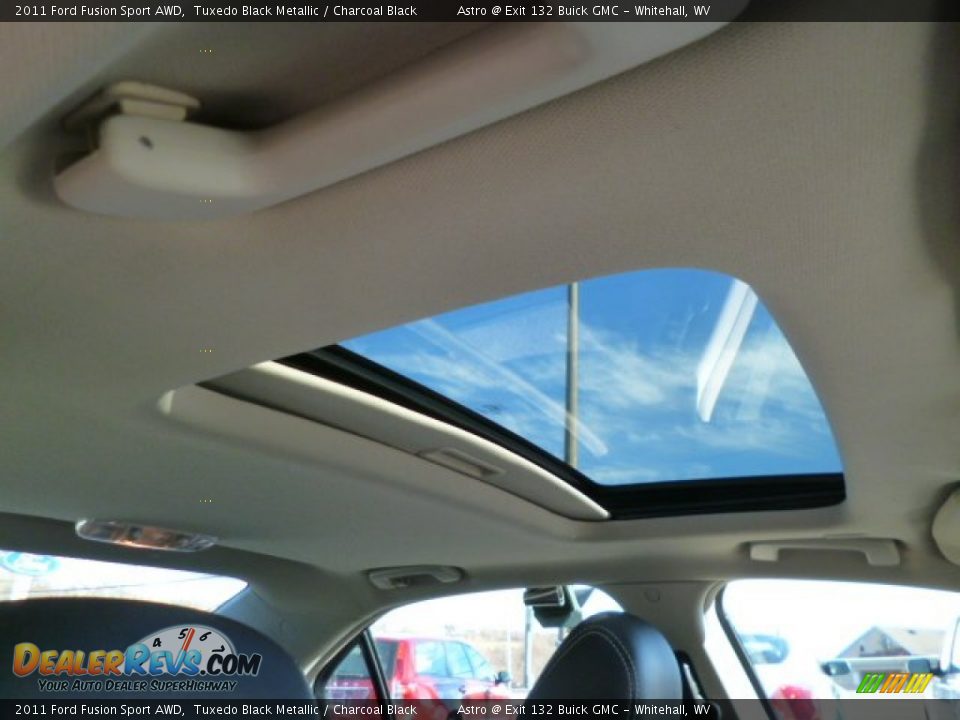 2011 Ford Fusion Sport AWD Tuxedo Black Metallic / Charcoal Black Photo #10