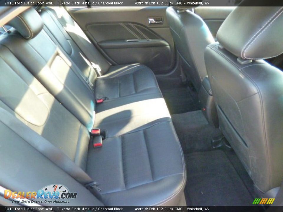 2011 Ford Fusion Sport AWD Tuxedo Black Metallic / Charcoal Black Photo #11