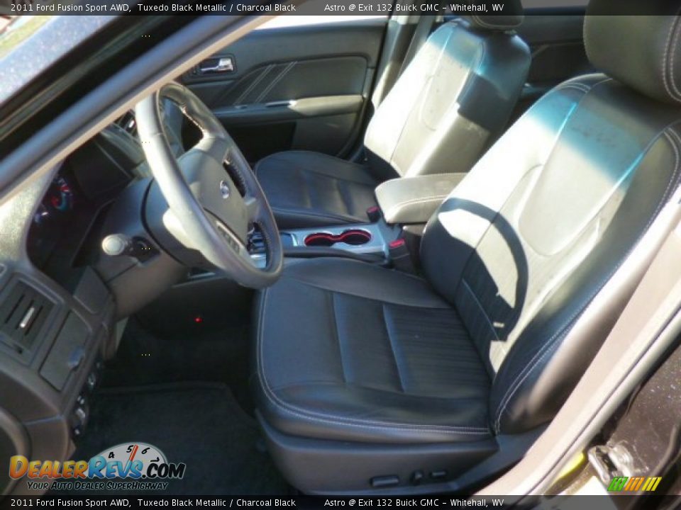 2011 Ford Fusion Sport AWD Tuxedo Black Metallic / Charcoal Black Photo #14