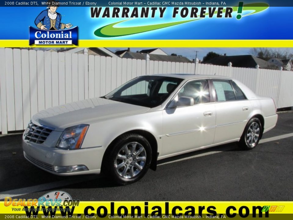 2008 Cadillac DTS White Diamond Tricoat / Ebony Photo #1