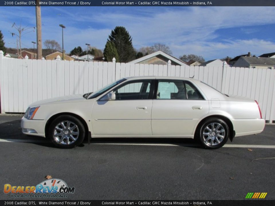 2008 Cadillac DTS White Diamond Tricoat / Ebony Photo #2