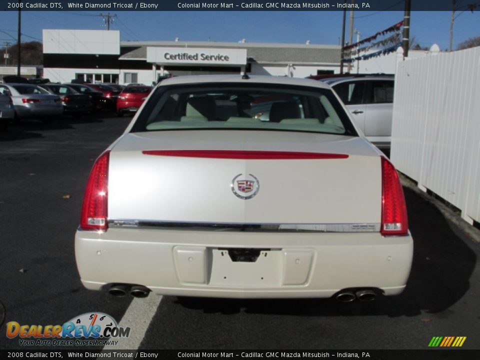 2008 Cadillac DTS White Diamond Tricoat / Ebony Photo #5