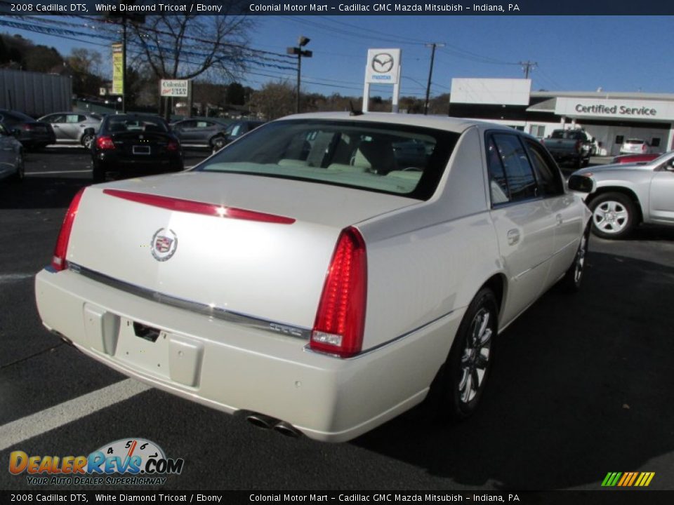 2008 Cadillac DTS White Diamond Tricoat / Ebony Photo #6
