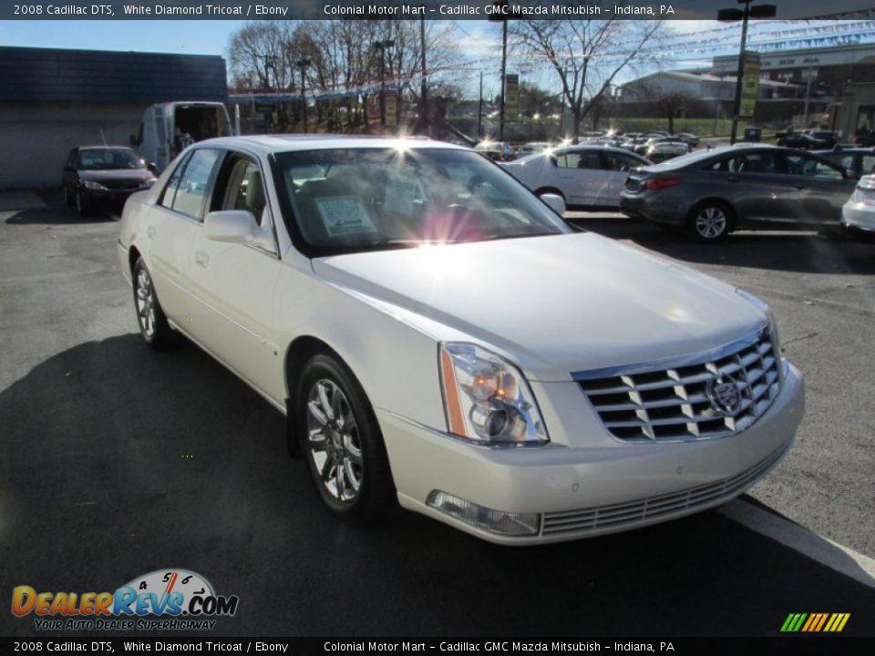 2008 Cadillac DTS White Diamond Tricoat / Ebony Photo #7