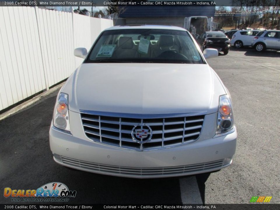2008 Cadillac DTS White Diamond Tricoat / Ebony Photo #8