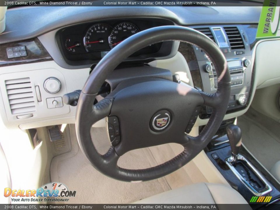 2008 Cadillac DTS White Diamond Tricoat / Ebony Photo #13