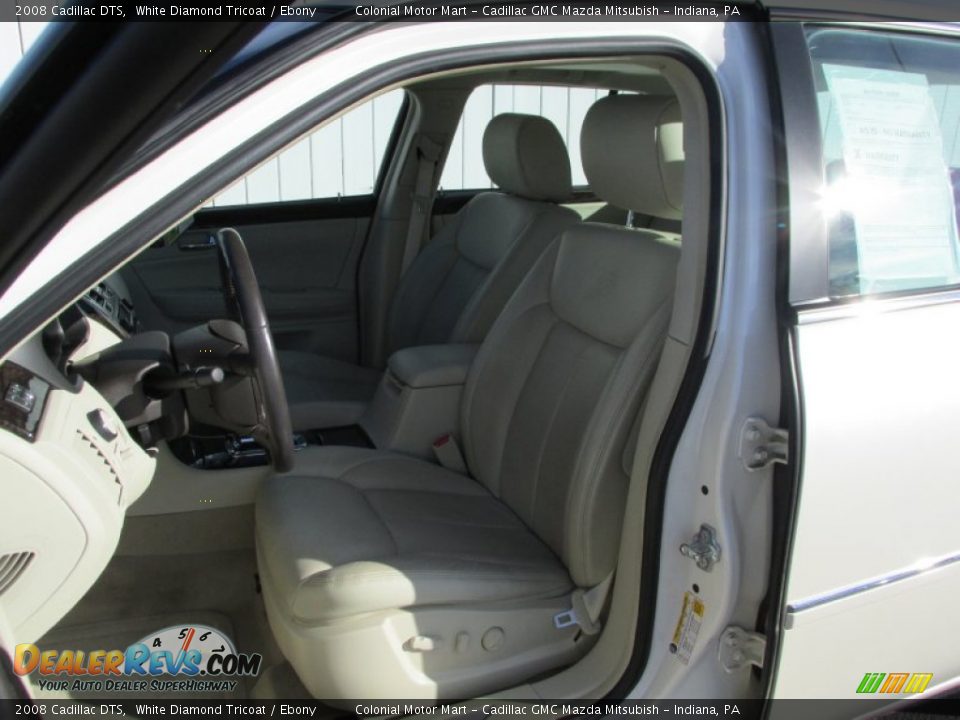 2008 Cadillac DTS White Diamond Tricoat / Ebony Photo #14