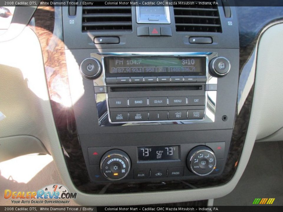 2008 Cadillac DTS White Diamond Tricoat / Ebony Photo #16