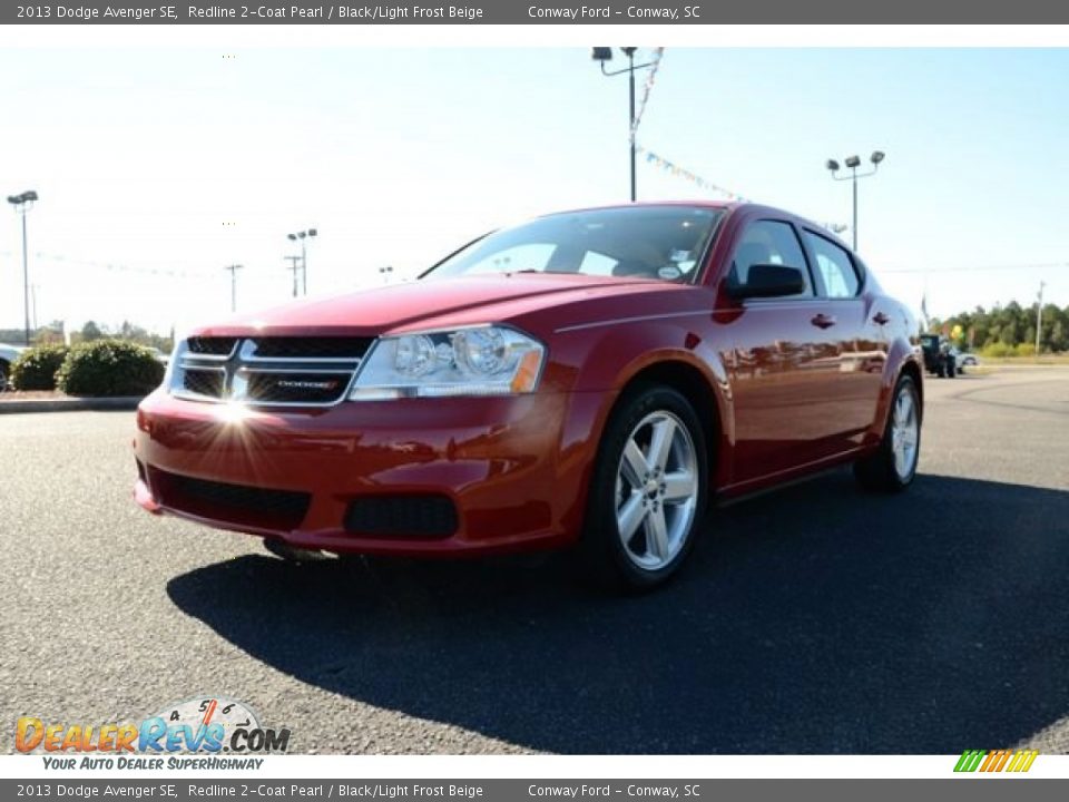 2013 Dodge Avenger SE Redline 2-Coat Pearl / Black/Light Frost Beige Photo #1