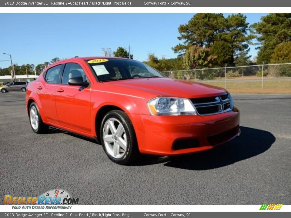 2013 Dodge Avenger SE Redline 2-Coat Pearl / Black/Light Frost Beige Photo #3