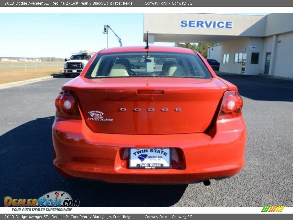 2013 Dodge Avenger SE Redline 2-Coat Pearl / Black/Light Frost Beige Photo #6