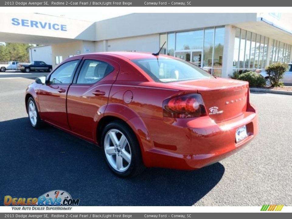 2013 Dodge Avenger SE Redline 2-Coat Pearl / Black/Light Frost Beige Photo #7
