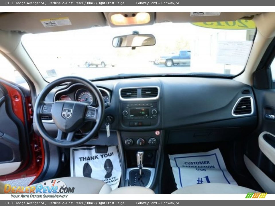 2013 Dodge Avenger SE Redline 2-Coat Pearl / Black/Light Frost Beige Photo #12