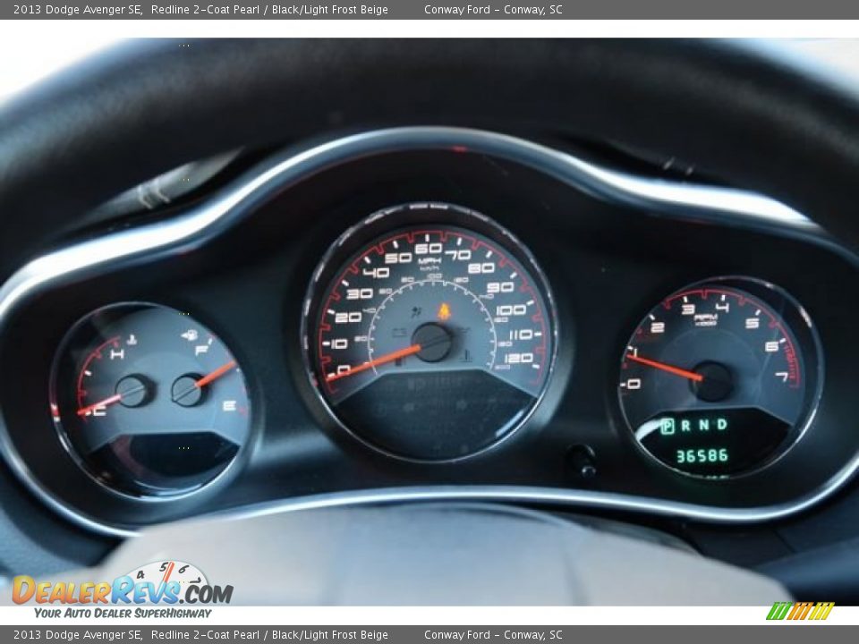 2013 Dodge Avenger SE Redline 2-Coat Pearl / Black/Light Frost Beige Photo #19