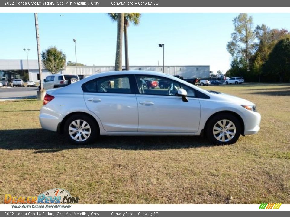 2012 Honda Civic LX Sedan Cool Mist Metallic / Gray Photo #4