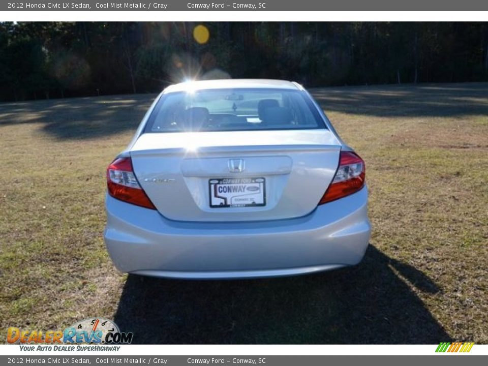 2012 Honda Civic LX Sedan Cool Mist Metallic / Gray Photo #6