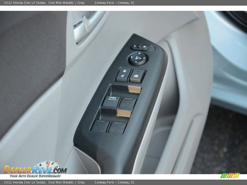 2012 Honda Civic LX Sedan Cool Mist Metallic / Gray Photo #18