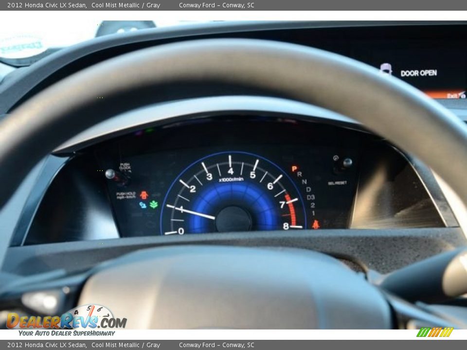 2012 Honda Civic LX Sedan Cool Mist Metallic / Gray Photo #22