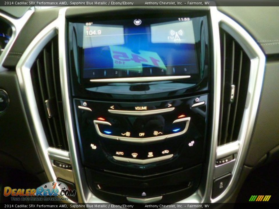 2014 Cadillac SRX Performance AWD Sapphire Blue Metallic / Ebony/Ebony Photo #19