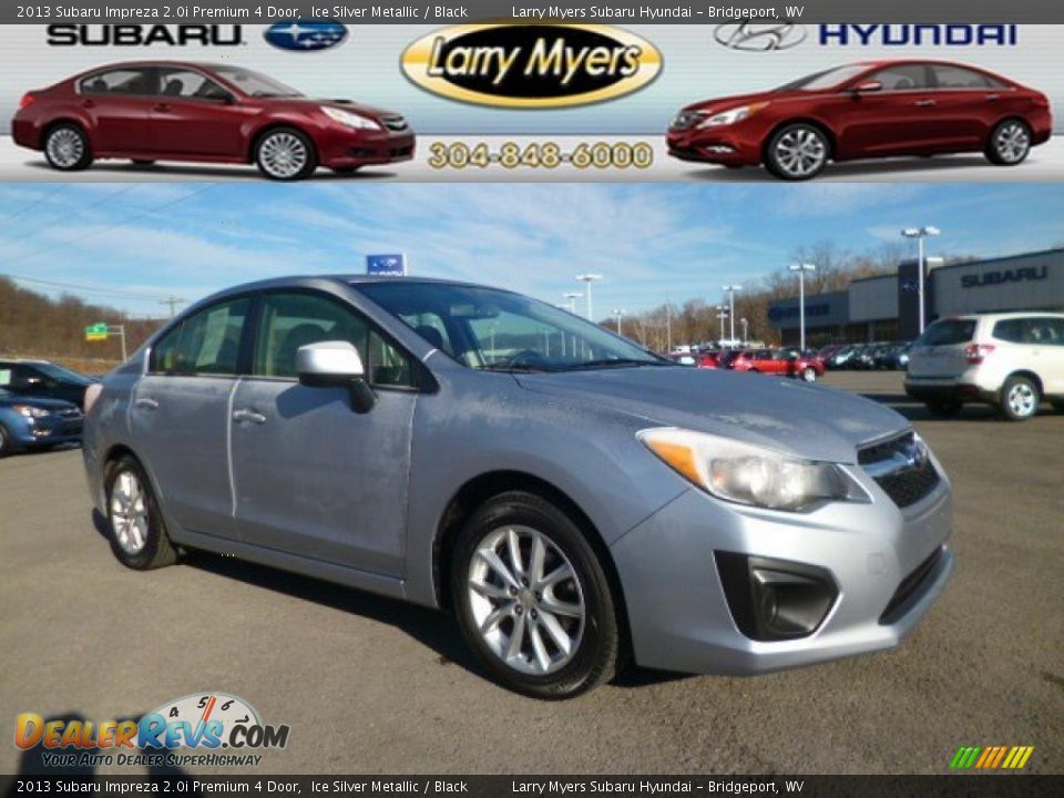 2013 Subaru Impreza 2.0i Premium 4 Door Ice Silver Metallic / Black Photo #1