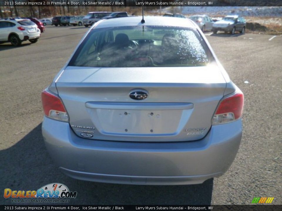 2013 Subaru Impreza 2.0i Premium 4 Door Ice Silver Metallic / Black Photo #6