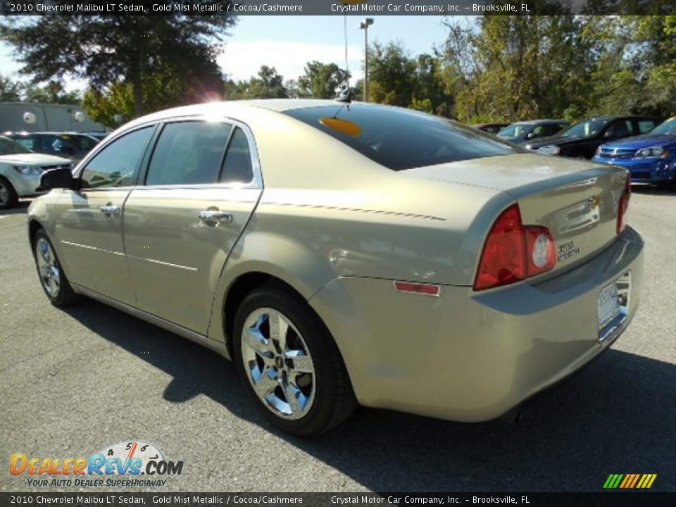 2010 Chevrolet Malibu LT Sedan Gold Mist Metallic / Cocoa/Cashmere Photo #3
