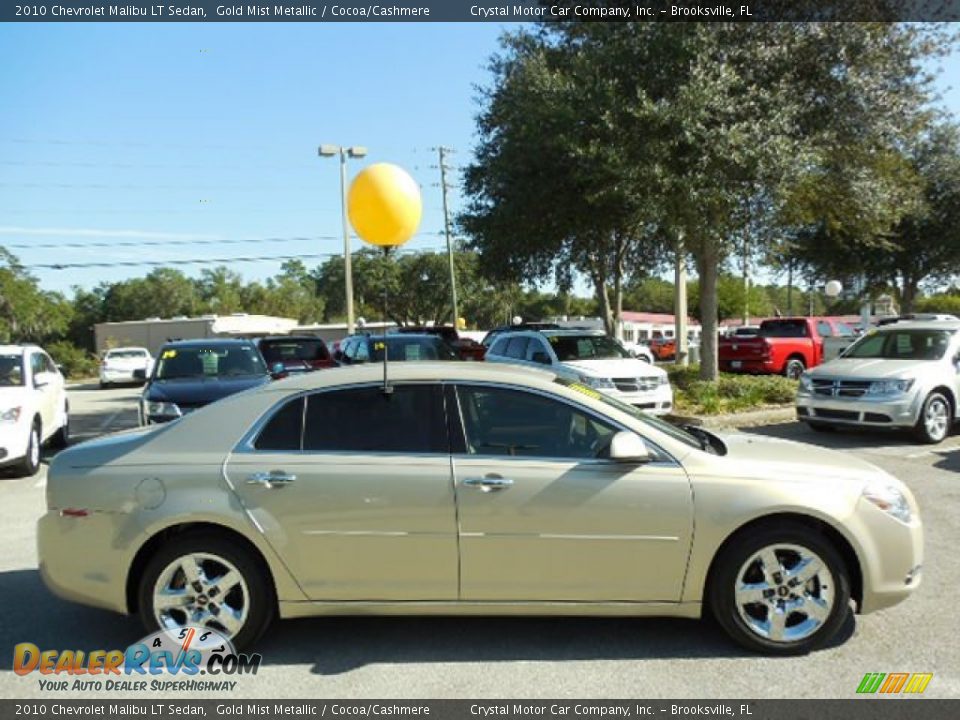2010 Chevrolet Malibu LT Sedan Gold Mist Metallic / Cocoa/Cashmere Photo #9