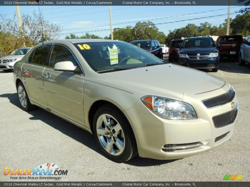 2010 Chevrolet Malibu LT Sedan Gold Mist Metallic / Cocoa/Cashmere Photo #10
