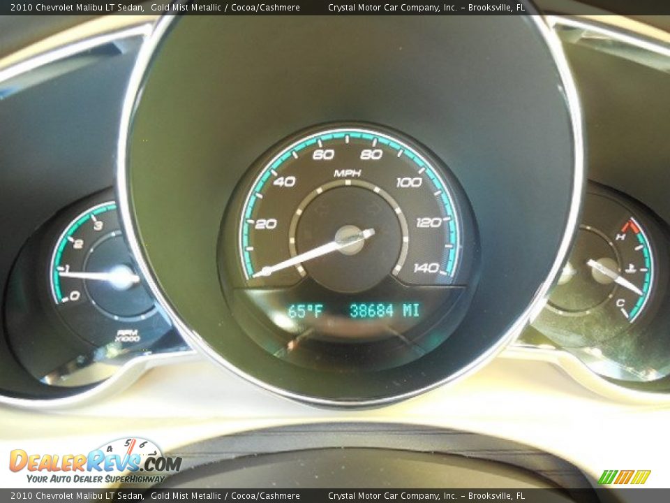 2010 Chevrolet Malibu LT Sedan Gold Mist Metallic / Cocoa/Cashmere Photo #18