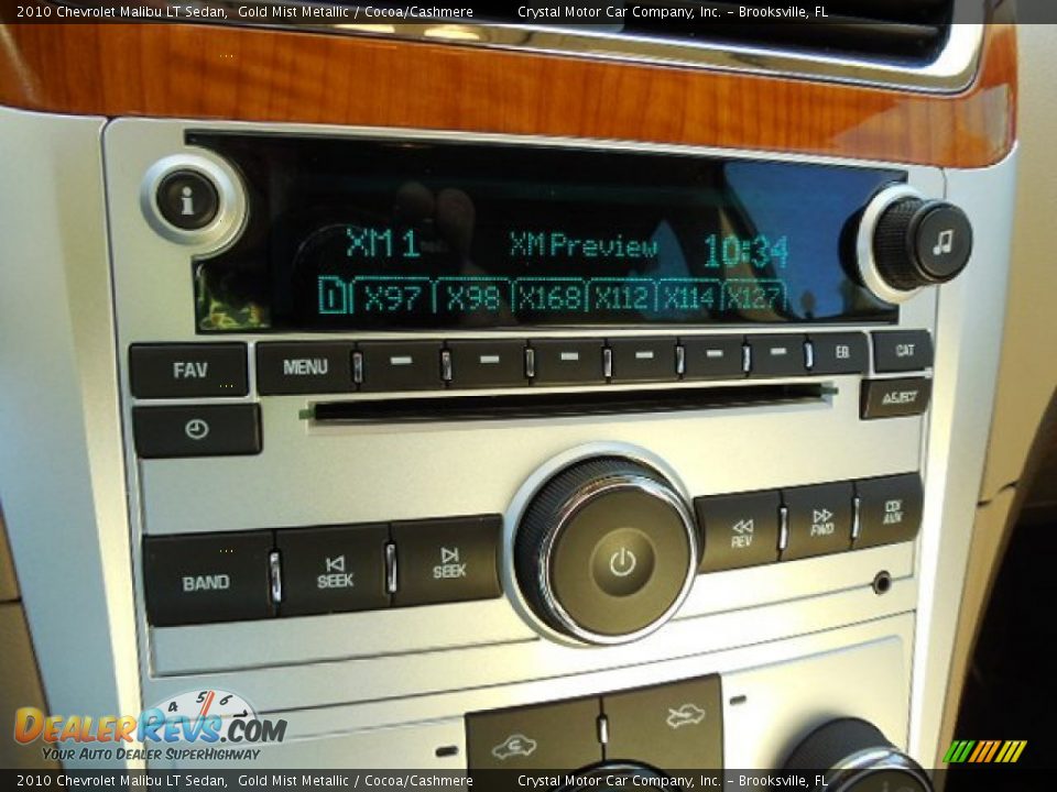 2010 Chevrolet Malibu LT Sedan Gold Mist Metallic / Cocoa/Cashmere Photo #19