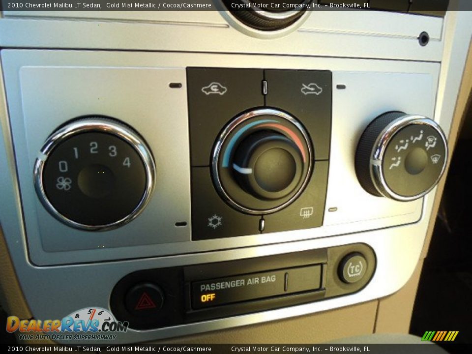2010 Chevrolet Malibu LT Sedan Gold Mist Metallic / Cocoa/Cashmere Photo #20