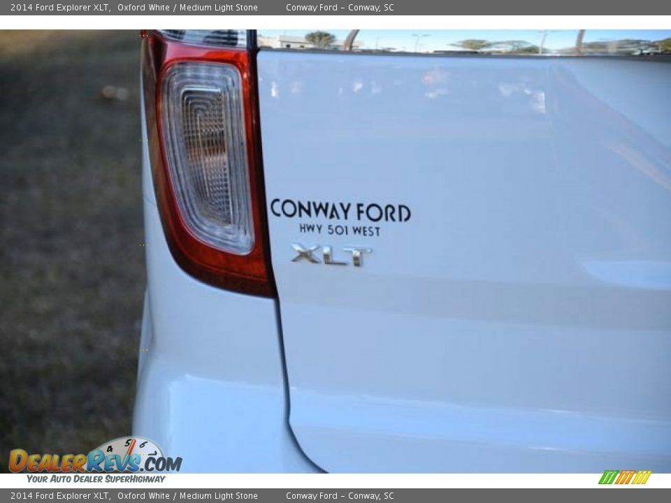 2014 Ford Explorer XLT Oxford White / Medium Light Stone Photo #7
